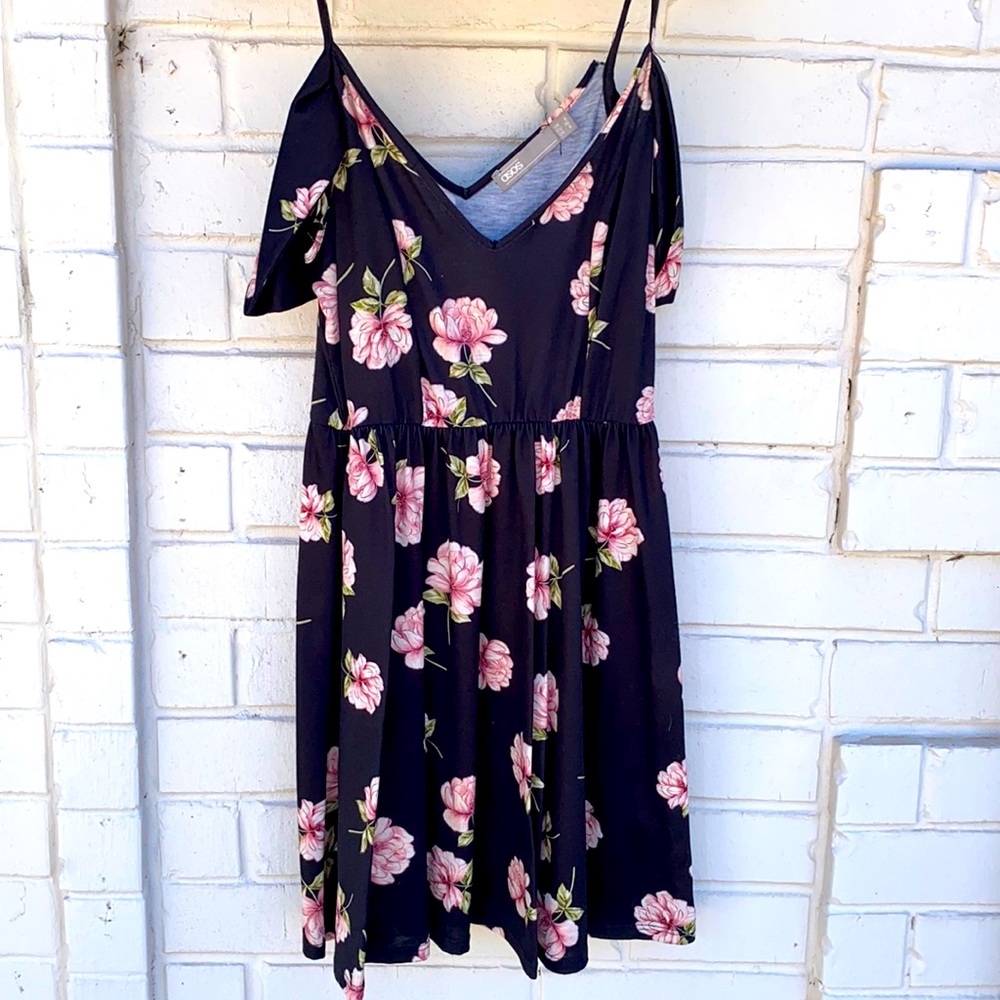 Black floral sundress